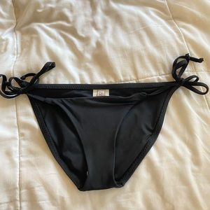 BECCA swim - black full moderate tie side bottoms